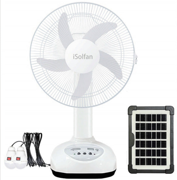 Women's portable solar standing fan with USB connection and smart control Kalsten