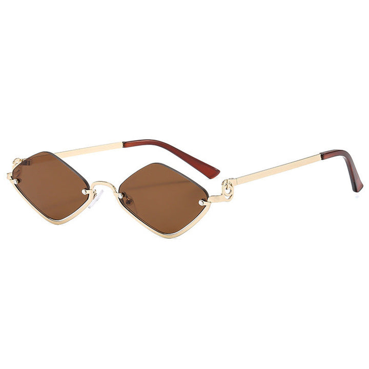 Women's trendy square sunglasses with delicate metal frame Kalsten