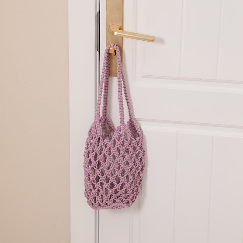 Macrame Tote Bag with Unique Lacing Kalsten