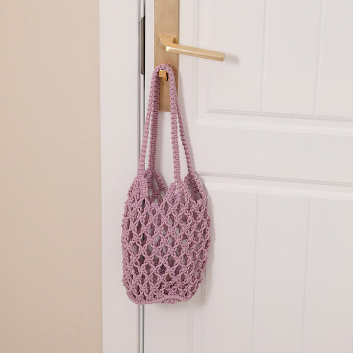 Macrame Tote Bag with Unique Lacing Kalsten