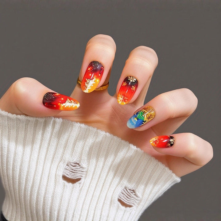 Artificial Nails in Modern Tribal Design Kalsten