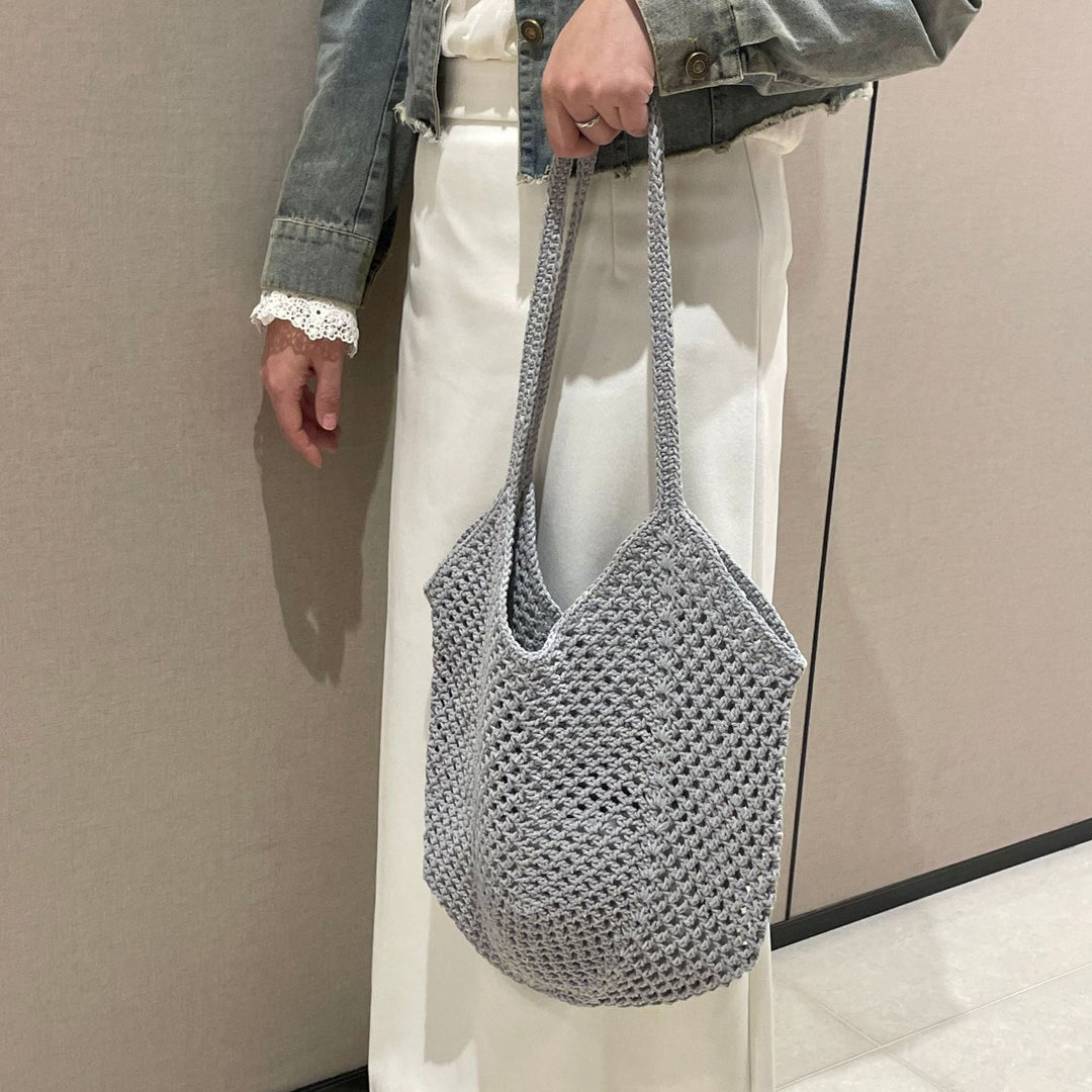 Crocheted tote bag with casual shape Kalsten