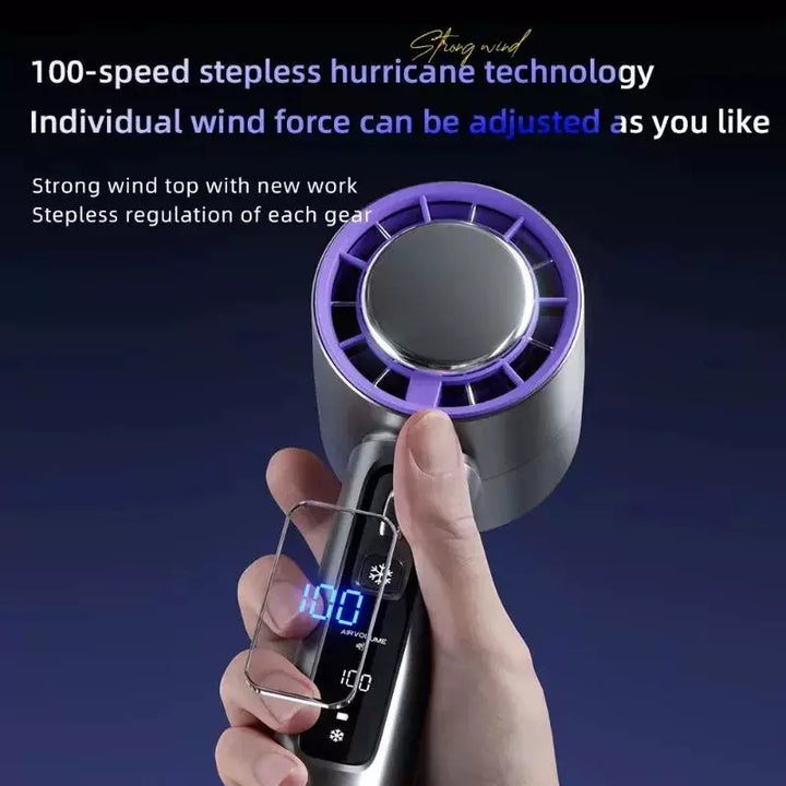 Unisex One Size Portable Personalized Thermoelectric Mini Air Cooler Fan with Smart Display and Adjustable Wind Kalsten
