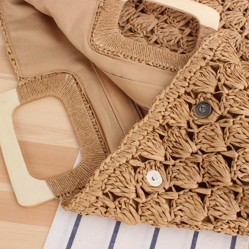 Macrame Tote Bag with Stylish Handle Kalsten