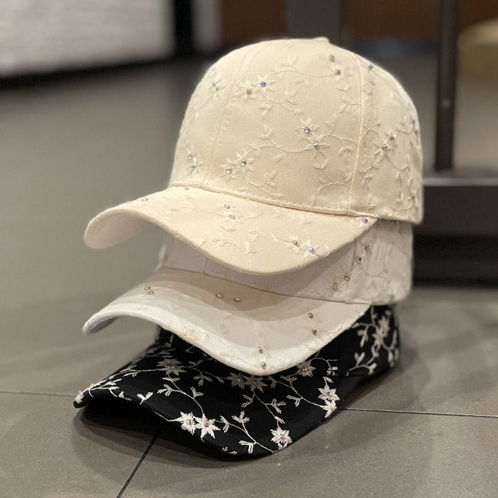 Women's Embroidered Rhinestone-Detail Baseball Cap Kalsten