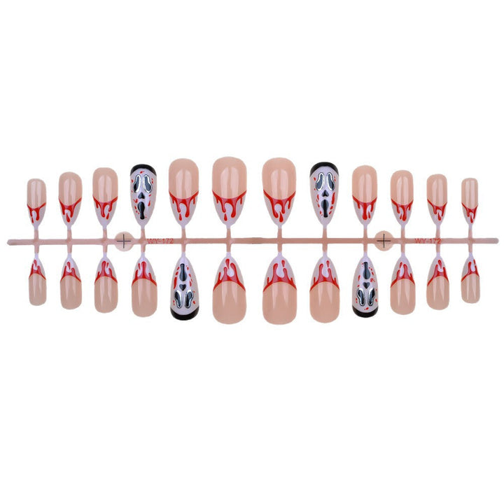 Artistic Horror-Themed Press-On Nails Kalsten