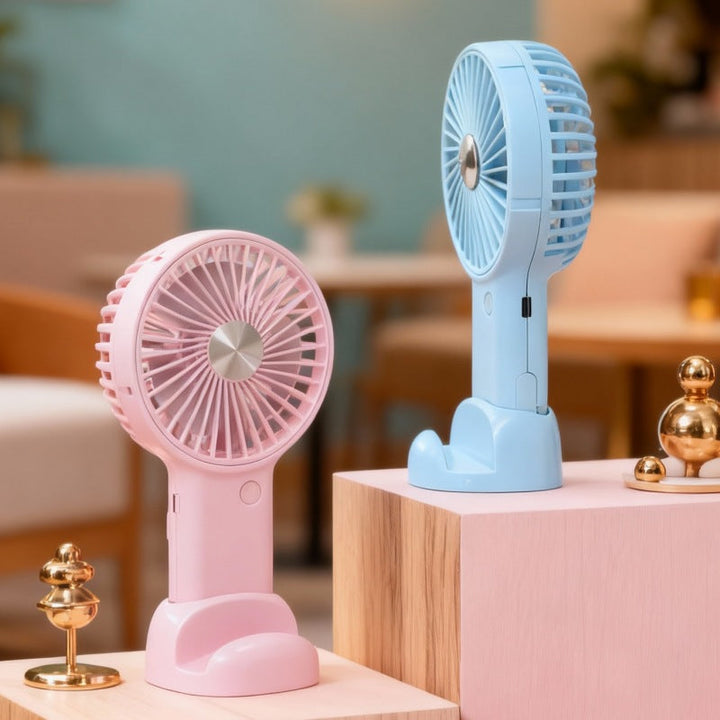 Women's portable handheld fan with variable speed control and ergonomic design Kalsten