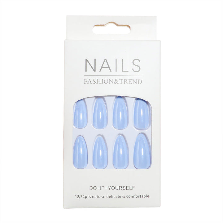 DIY Natural Finish Almond-Shaped Press-On Nails Kalsten