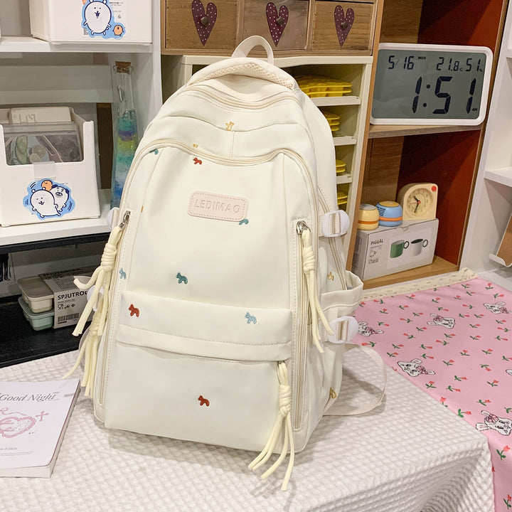 Cute and Functional Multi-Pocket School Backpack