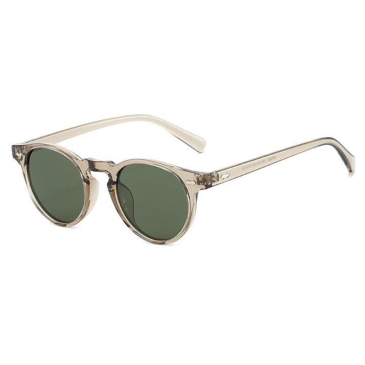 Ladies Vintage Sunglasses with Round Lenses and Transparent Frame Kalsten