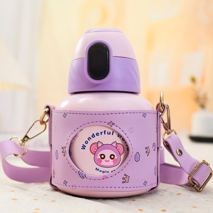 Insulated water bottle with practical carrying strap Kalsten