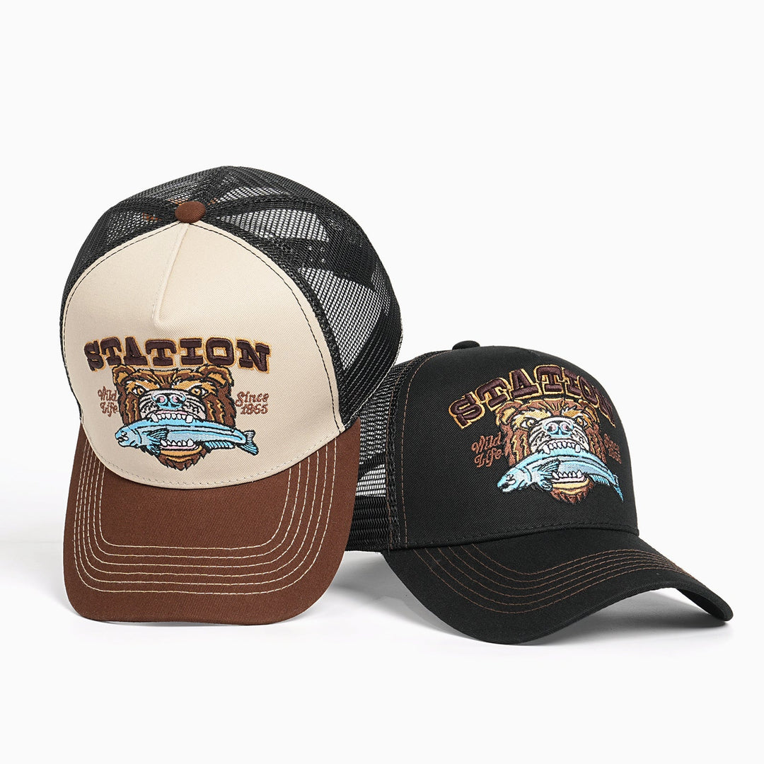 Women Trucker Cap with large embroidery design Kalsten