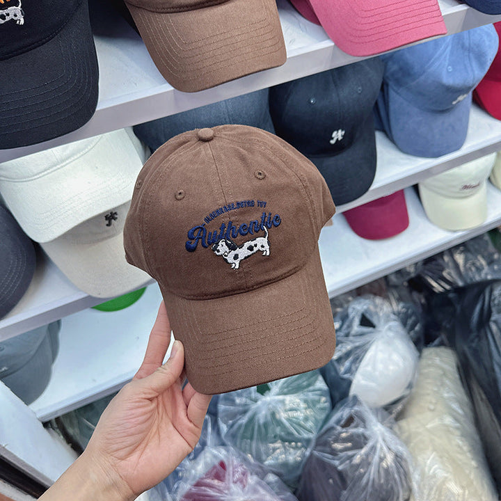 Women's Embroidered Cow Print Baseball Cap Kalsten