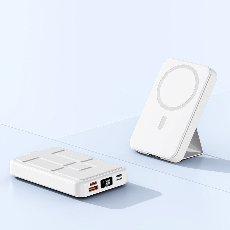 Portable power bank with integrated stand and LCD display Kalsten