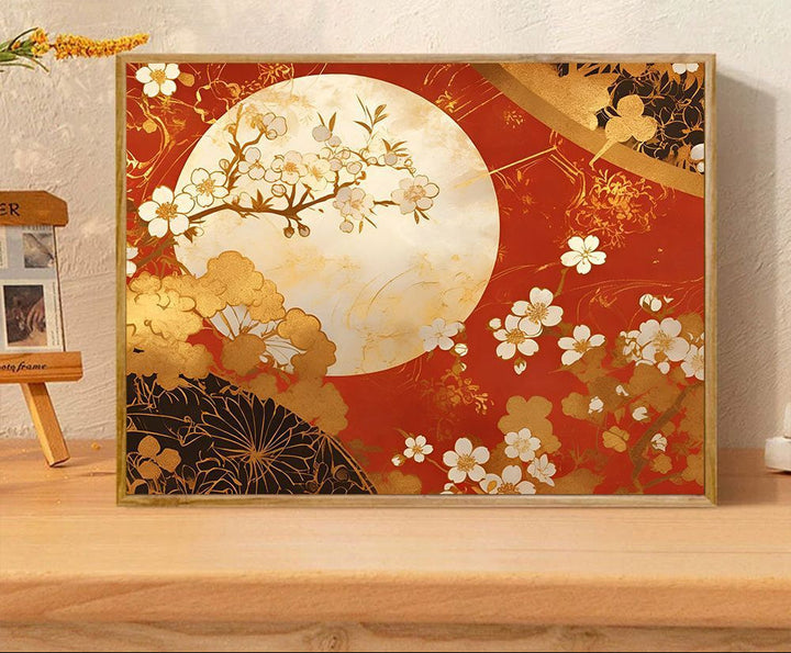 Floral-Themed Decorative Art Print Kalsten