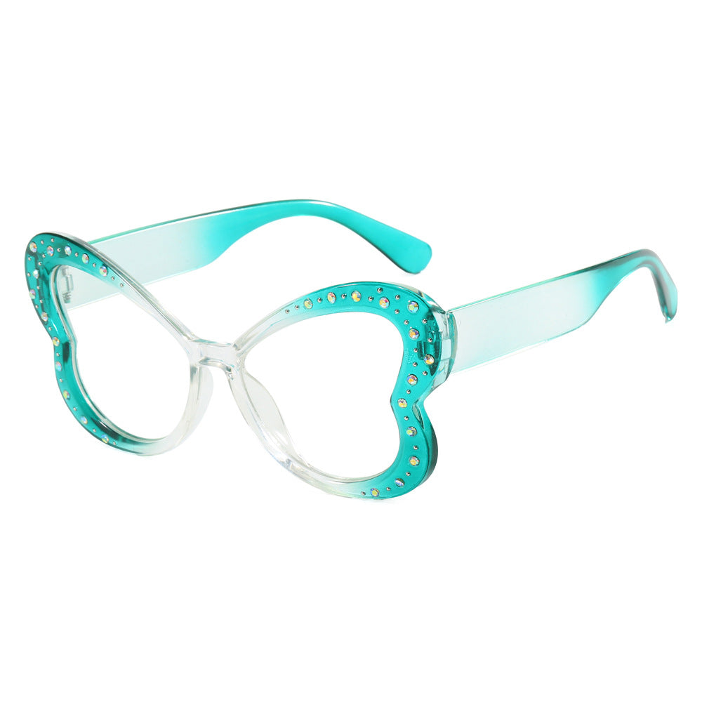 Women's playful heart-shaped sunglasses with glitter accents Kalsten