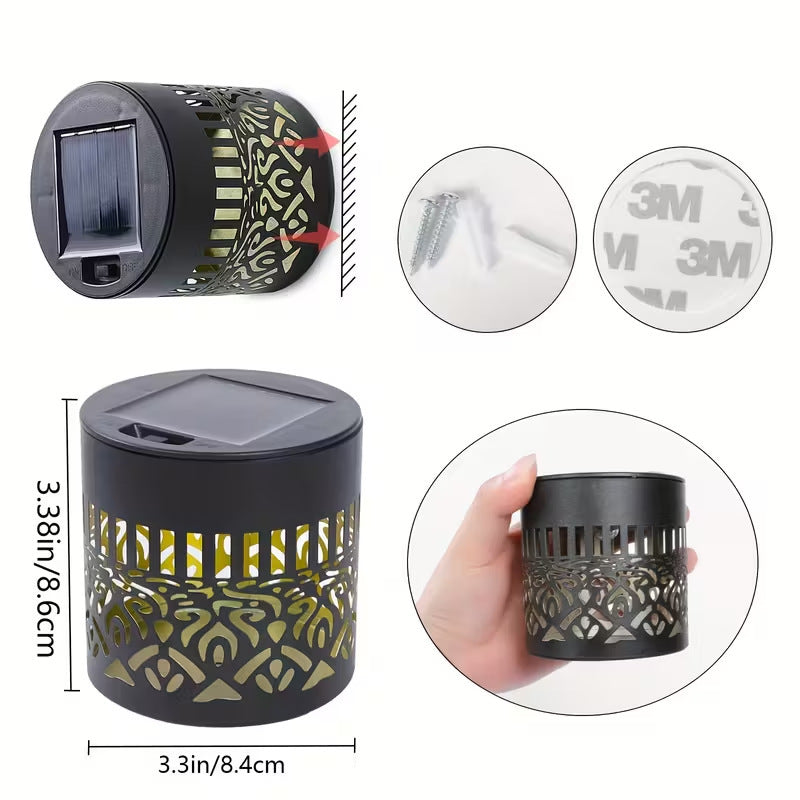 Solar Projection Garden Light With Decorative Floral Pattern And Dusk-To-Dawn Sensor Kalsten
