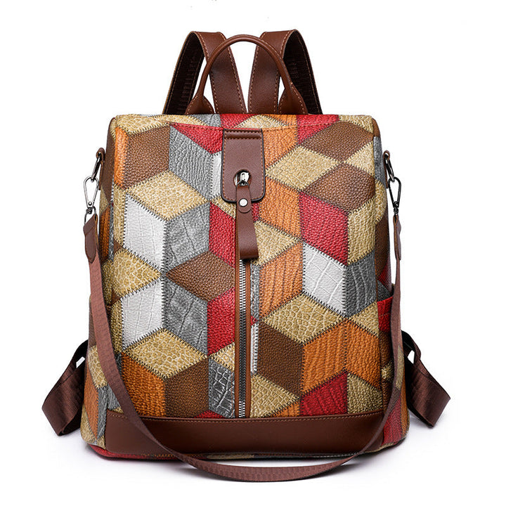 Geometric Pattern School Backpack Kalsten