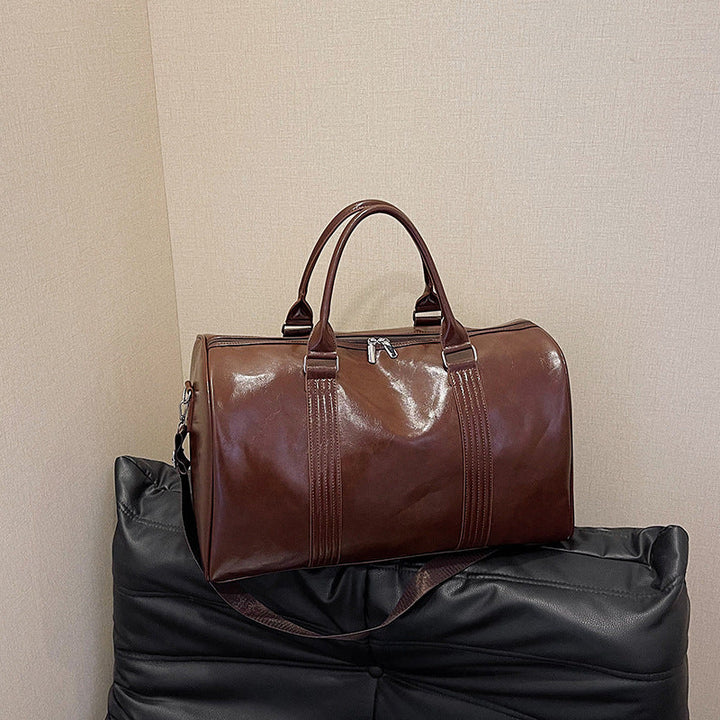 Stylish Leather Travel Duffel Kalsten