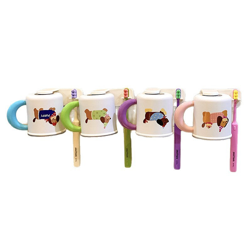 Wall-mounted toothbrush holder with cute dog design Kalsten