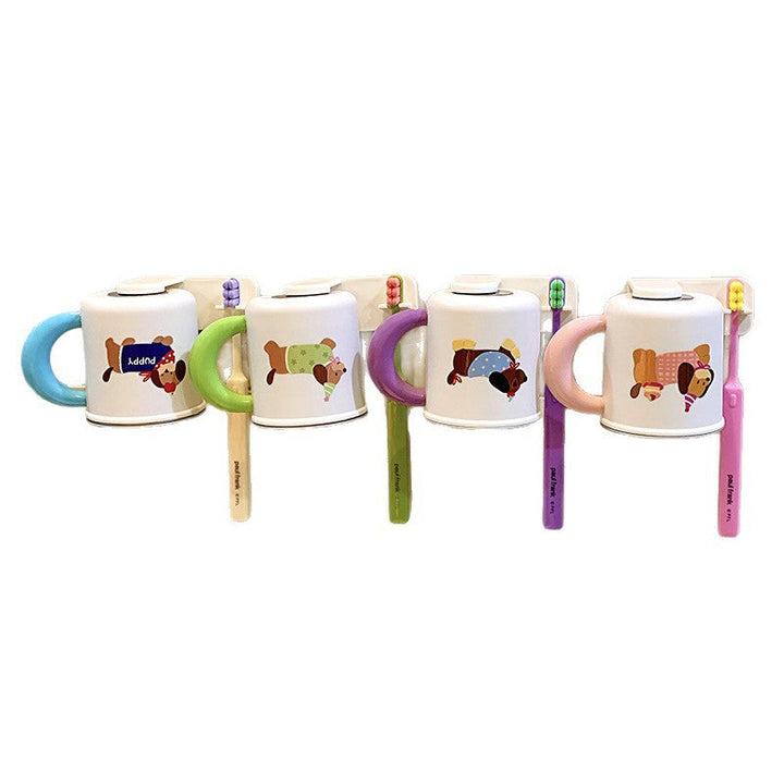 Wall-mounted toothbrush holder with cute dog design Kalsten