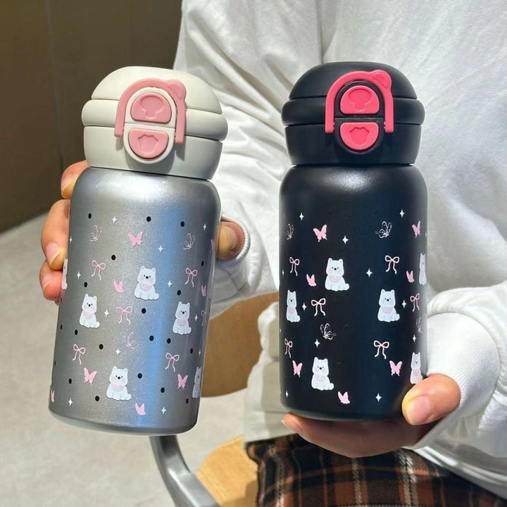 Women's insulated drinking bottle with secure closure and cute animal design Kalsten