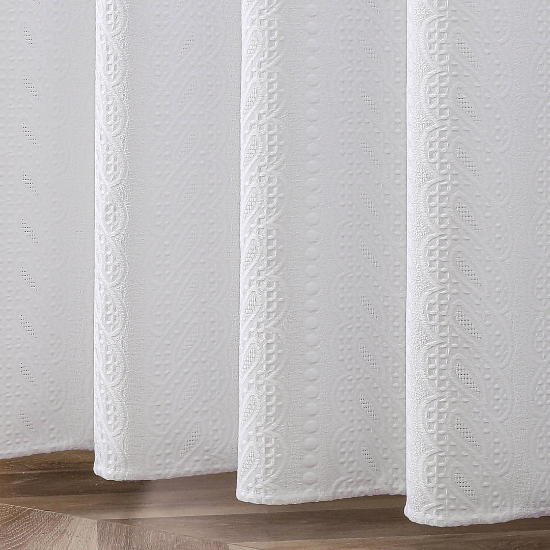 Textured Embossed Shower Curtain Kalsten