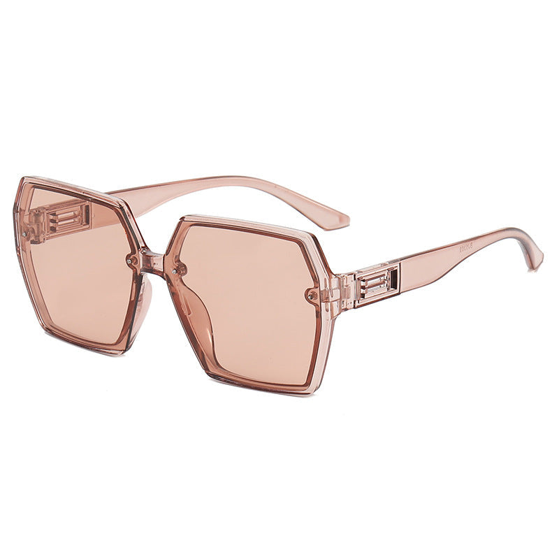 Women's Geometric Oversized Sunglasses with Modern Frame Kalsten