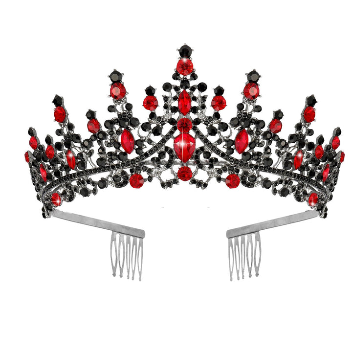 Ladies Opulent Tiara with Black Crystal Detailing Kalsten