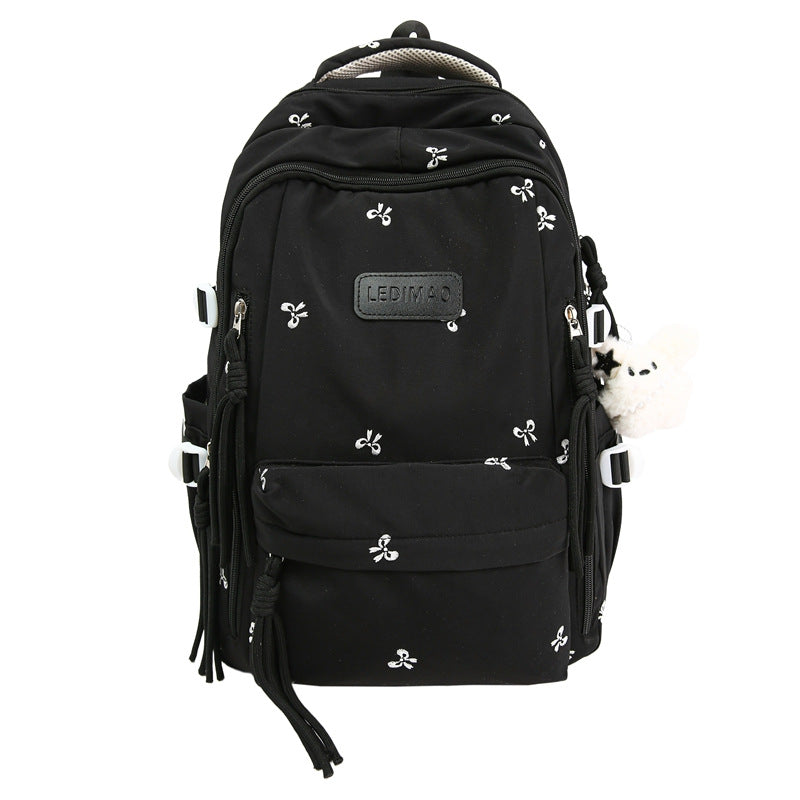 Casual Embroidered School Backpack Kalsten