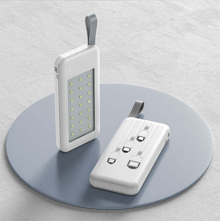 Portable power bank with integrated LED lamp and fast charging function Kalsten