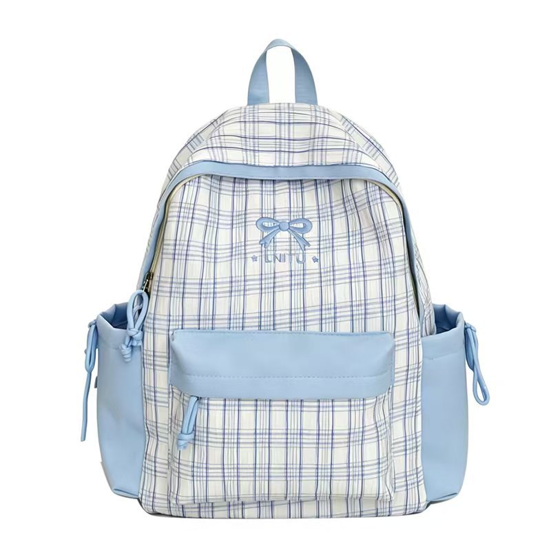 Plaid Patterned Backpack Kalsten