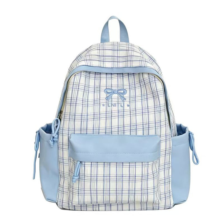 Plaid Patterned Backpack Kalsten