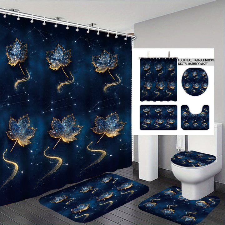 Autumn Leaves Digital Bathroom Set Kalsten