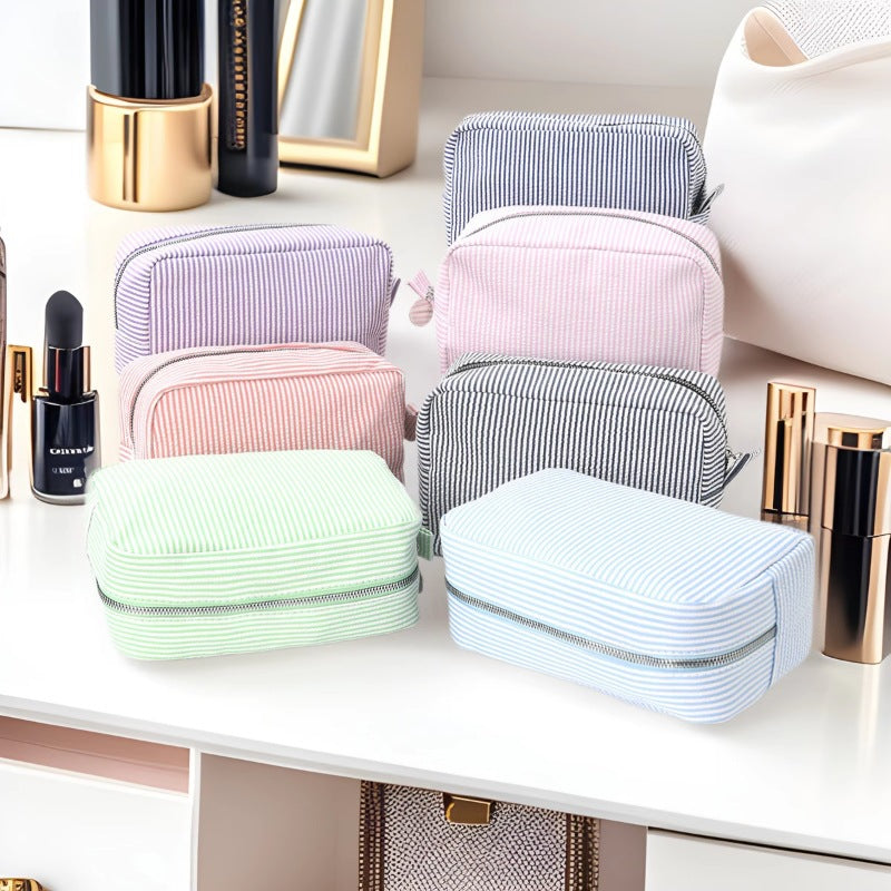 Cosmetic Organizer Bag Made of Textured Material Kalsten
