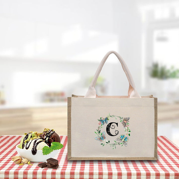 Spacious jute bag with reinforced handles Kalsten