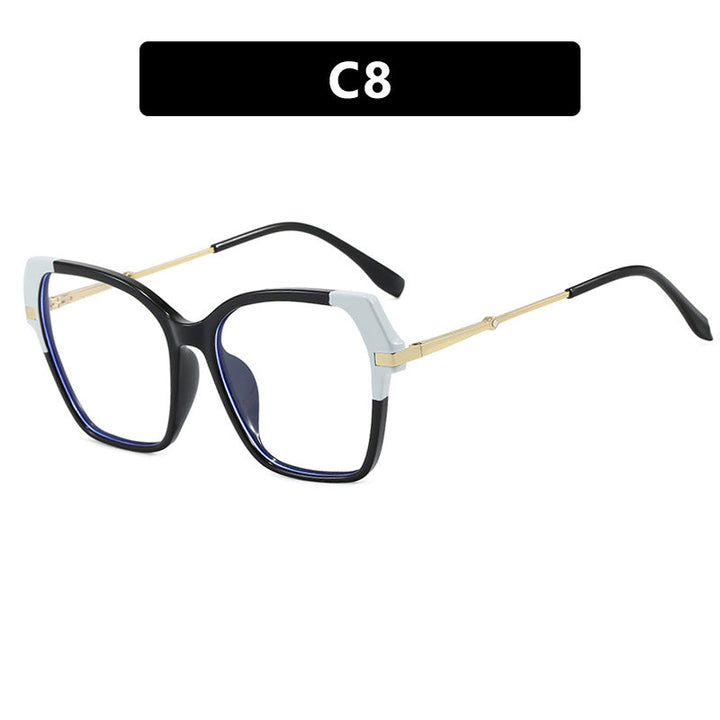 Ladies square sunglasses with elegant metal frame and protective UV filter Kalsten