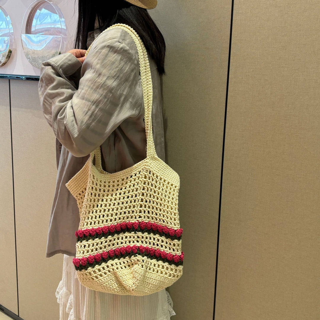 Hand-knotted shoulder bag Kalsten