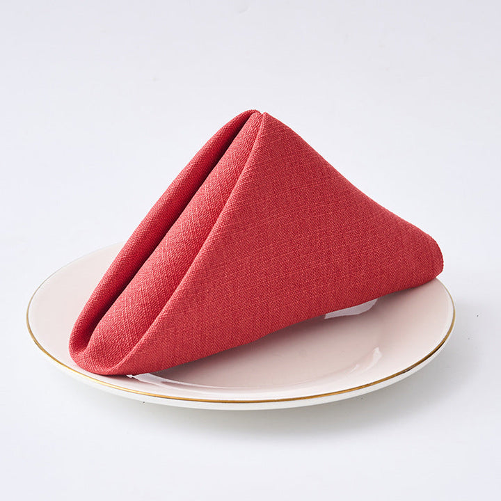 Premium Textured Linen-Blend Dinner Napkin With Hotel-Style Hem