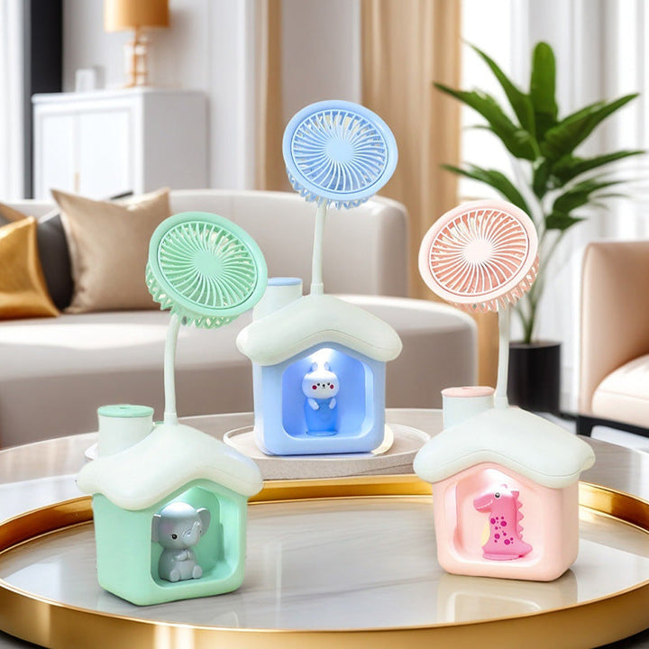Women's Portable Mini Fan in Cute Bear Design Kalsten