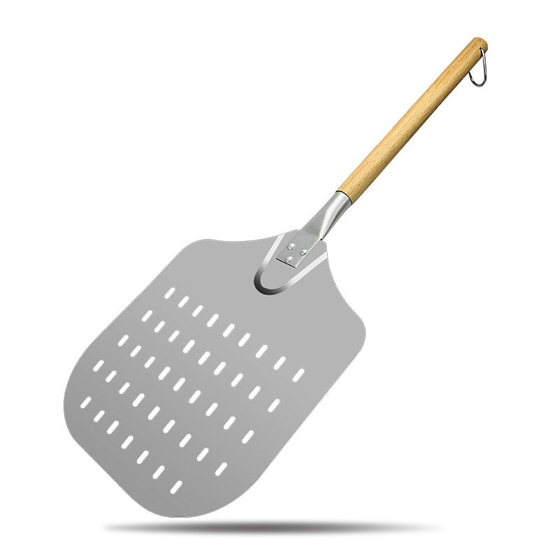 perforated long-handled wooden-handle pizza peel paddle Kalsten
