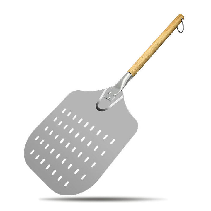perforated professional pizza peel with beveled stainless steel blade and beech wood handle Kalsten