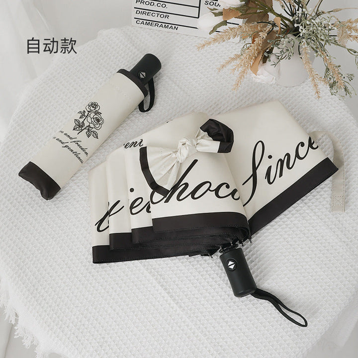 Ladies Foldable Windproof Umbrella with Floral Design Kalsten
