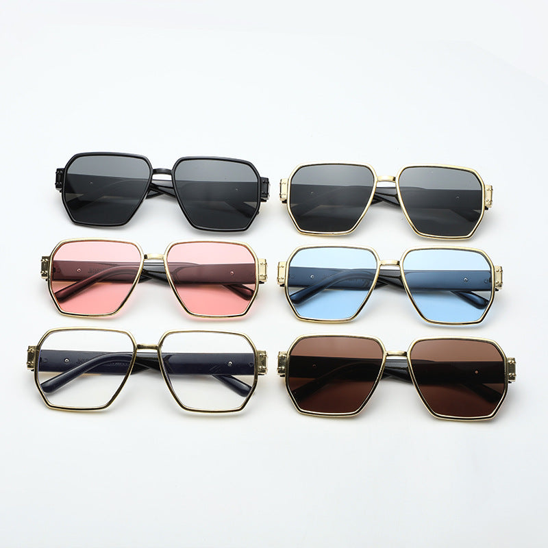 Women's modern oversized sunglasses with asymmetric frame Kalsten