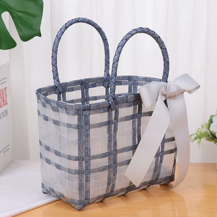 Decorative Basket Bag with Elegant Bow Kalsten