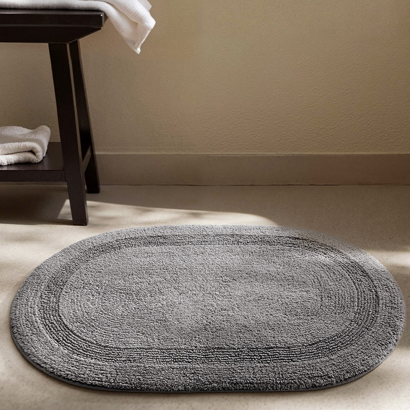 Soft Textured Round Bath Mat Kalsten