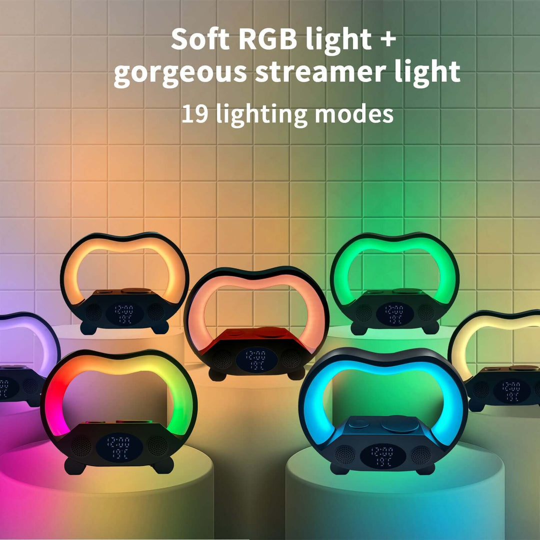 Six-in-one Smart Remote Control Bluetooth Ambience Light Multi-function Wireless Charger | Kalsten