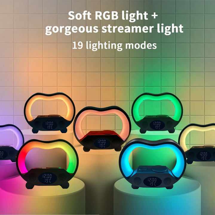 Six-in-one Smart Remote Control Bluetooth Ambience Light Multi-function Wireless Charger | Kalsten