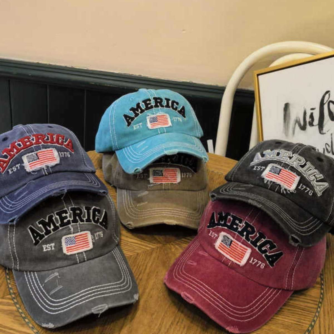 Unisex Vintage-Inspired Distressed Baseball Cap Kalsten