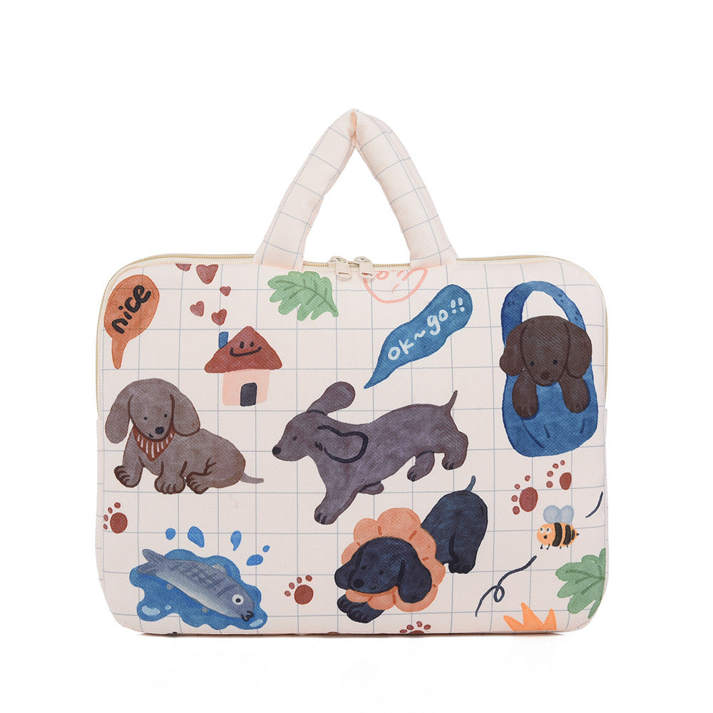 Stylish laptop cover with cute dog design Kalsten